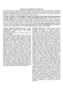 magia e filosofia naturale - Calamandrei Corso Ct+Et, Prof. N