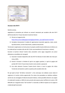 Istruzioni accesso rete Wi-Fi Ca` Foscari