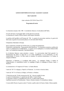 programma storia 4 B 2014
