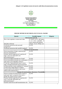 Autenticazione/autorizzazione nei trattamenti 1, 2, 3, 4 Allegato 1a