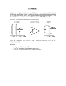 Amplificatore con guadagno A=75dB e 1-dB-compression