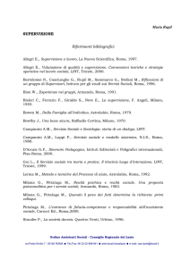 bibliografia - Ordine Assistenti Sociali Lazio