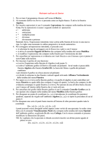 Richiami sull`uso di Derive
