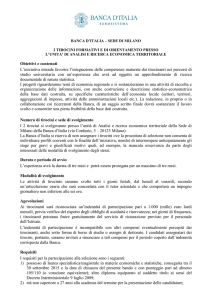 Scarica il bando di ammissione