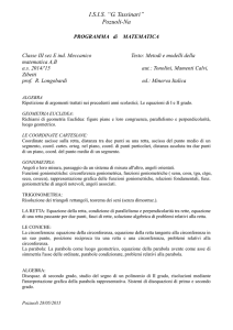 Programma matematica 3E Prof.ssa Longobardi