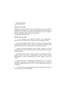 Meccanica statistica