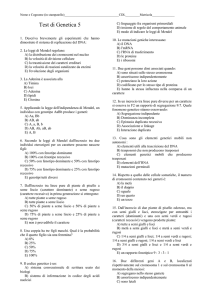 Test di Genetica