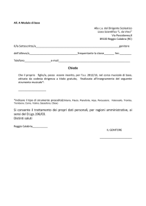All. A Modulo di base Alla c.a. del Dirigente Scolastico Liceo