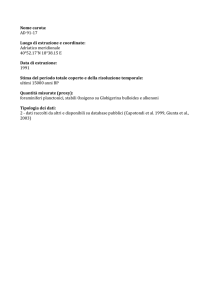 database -informazioni -of -vari -dal