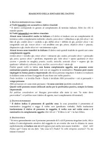 Verbi che reggono il dativo - Blog-ER