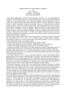 Mass Media e Crimine - Dr. Marco Cannavicci (Microsoft Word)