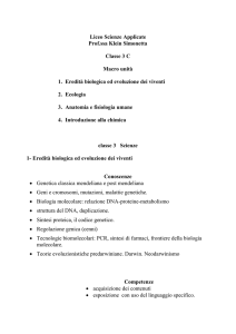 Scienze - Istituto “Balducci”