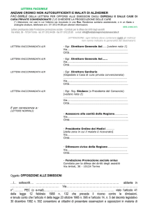 lettera in formato Word - Fondazione Promozione Sociale
