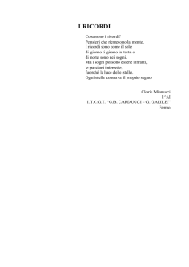 i ricordi - Carducci