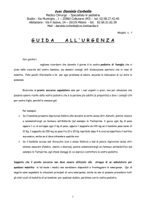 CARTA DEI SERVIZI guida all`urgenza