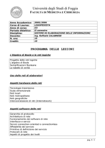 Sistemi di elaborazione delle informazioni