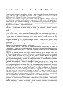 Francesca Sartori, Differenze e diseguaglianze di genere