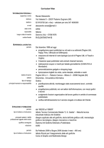 FORMATO EUROPEO PER IL CURRICULUM VITAE