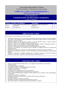 Comunicaz.ed educaz.terapeutica - Infermieristica - Orbassano