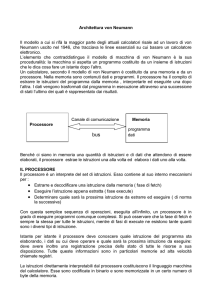 modello von Neumann - sistemisds.altervista.org
