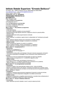 informatica - Istituto E. Balducci Pontassieve