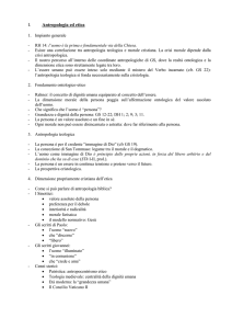Antropologia ed etica - Studio Teologico San Paolo