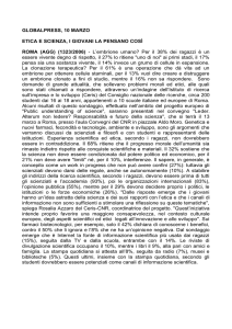 globalpress, 10 marzo - Almanacco della Scienza