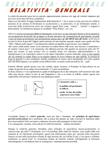 RELATIVITA` GENERALE - Io Studio al Fermi