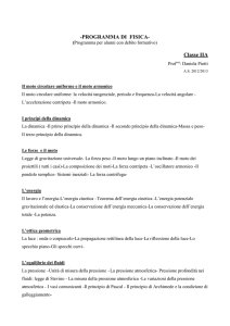 PROGRAMMA DI FISICA
