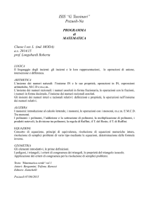 Matematica Prof.ssa Longobardiprog. 1L