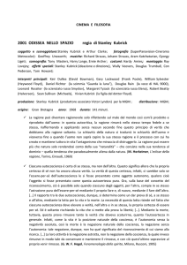 CINEMA E FILOSOFIA 2001 ODISSEA NELLO SPAZIO regia di