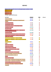 Subject list DOC - Accademia di Belle Arti di Venezia