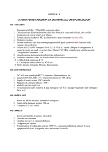 SCHEDA TECNICA sistema isteroscopia