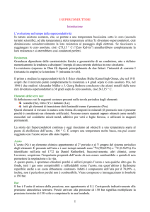 I SUPERCONDUTTORI