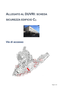 Allegato al DUVRI: scheda sicurezza edificio C3