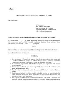 Richiesta parere Scheda finanziaria