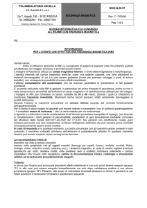 risonanza magnetica - Poliambulatorio ARCELLA