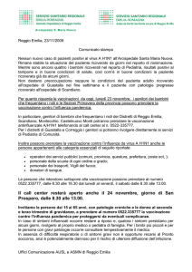 Comunicato stampa - Comune di San Polo d`Enza