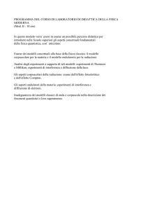 Lab. di didattica della Fisica Moderna (mod. II)
