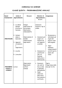 curricolo di scienze
