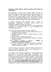 RECUPERO CREDITI NELL`UE