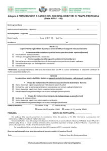 PRESCRIZIONE INIBITORI DI POMPA ( Nota 1