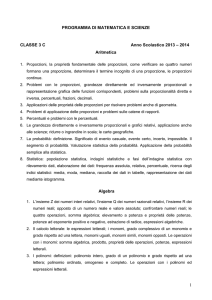 Matematica e Scienze _ Prof.ssa Donata Vergari