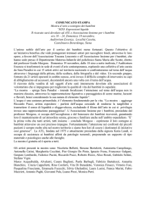 Mostra d`arte a sostegno dei piccoli pazienti.