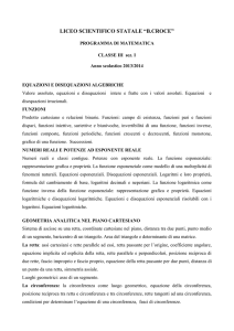programma matematica classe 3 sez.I - Liceo B Croce