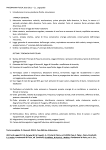 PROGRAMMA FISICA 2010 2011 – C.L. Logopedia Introduzione al