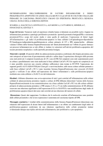 DETERMINAZIONE DELL`ESPRESSIONE DI FATTORI