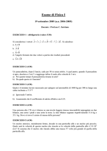 Prova scritta settembre 2005