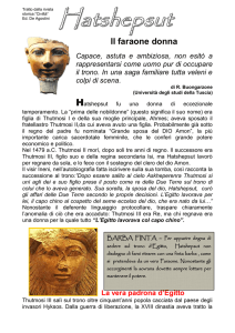 Hatshepsut, il faraone donna