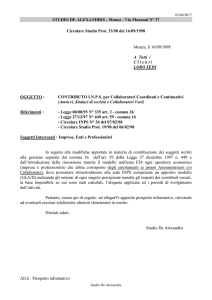 Contributo INPS per CO.CO.CO.
